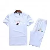 Tracksuits manche courte gucci homme pas cher embroidery gucci blanc